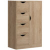 Freestanding Bathroom Storage Cabinet with 4 Drawers