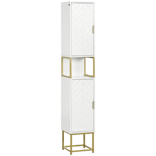 Freestanding Narrow Bathroom Storage Cabinet
